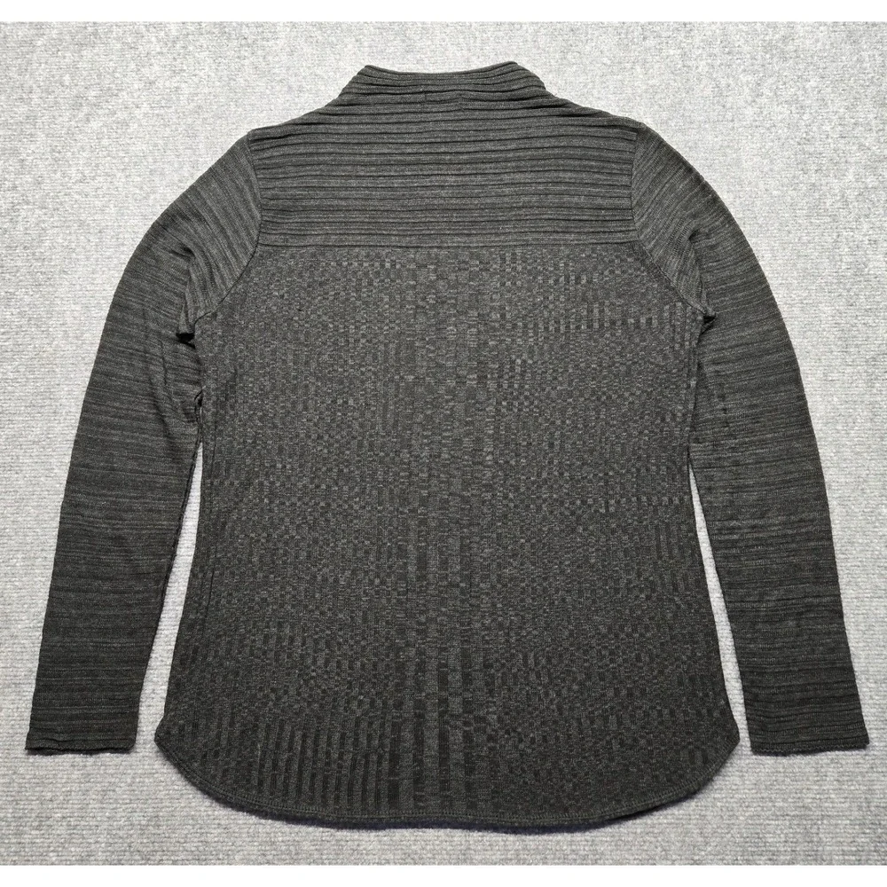 New Directions Sweater Womens M Black Funnel Neck Long Sleeve Knit Pullover New